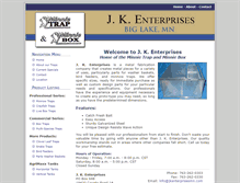 Tablet Screenshot of jkenterprisesmn.com